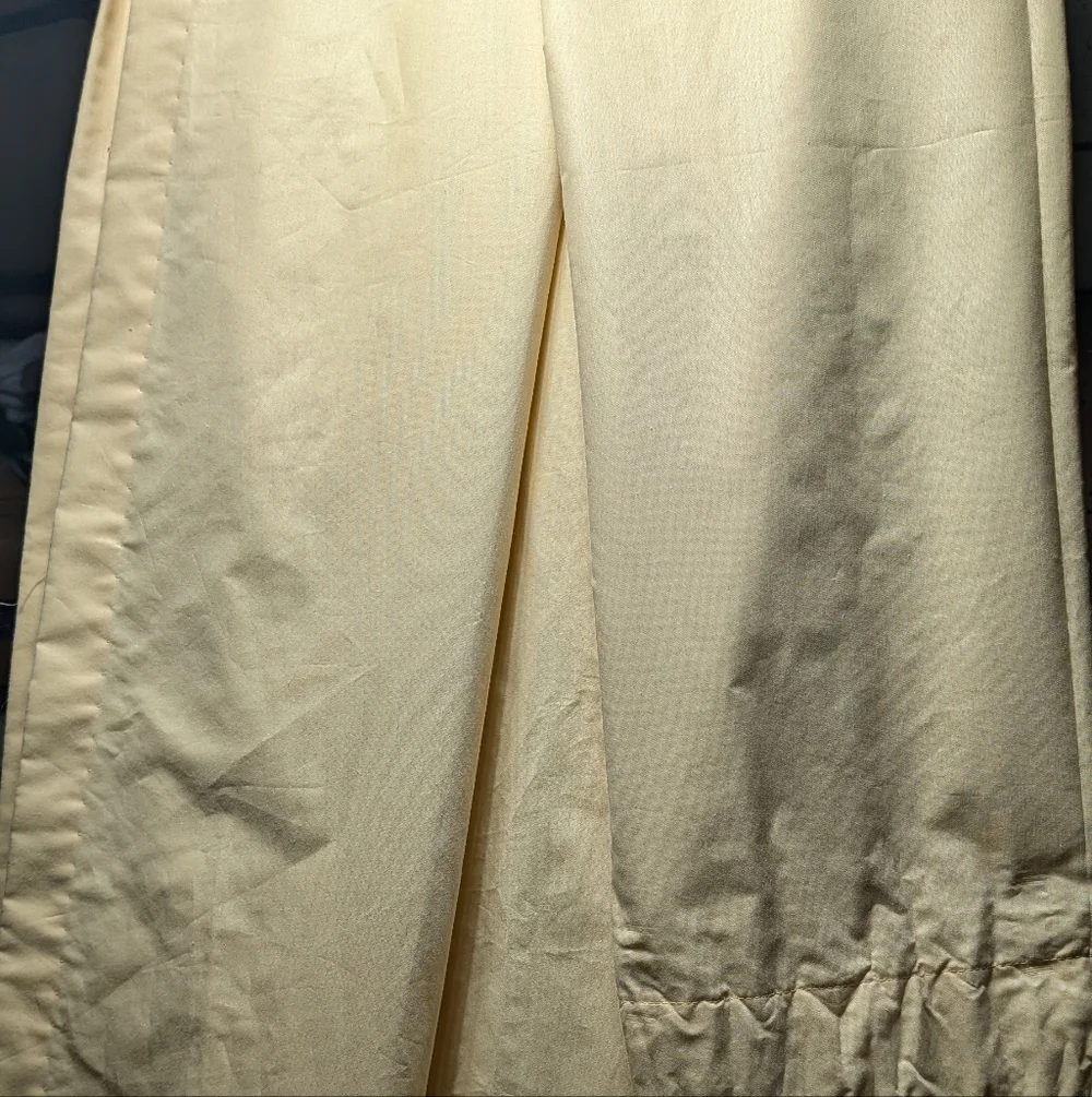 Croscill Curtain Panels Pair (2) Sunshine Yellow Cottagecore 86 x 39” Drapes EUC